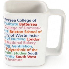 Square Earthenware Coffee Mug