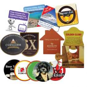 Printed Beer Mats Group Shot