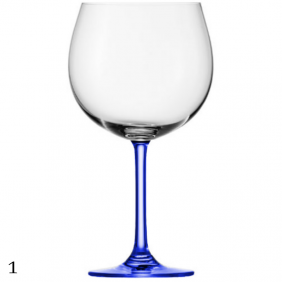 Coloured Stem Gin Glasses