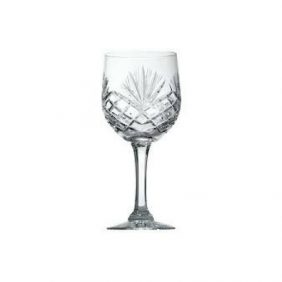 21cl heavy cut crystal goblet
