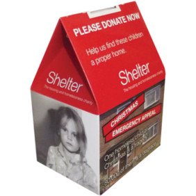 Charity Collection House - Flat Pack Large