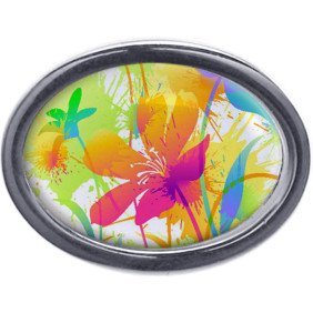 Oval Lapel Pin Badge