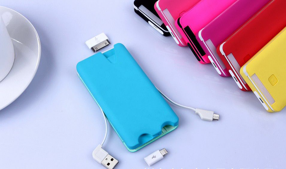 Power Bank with Built-in Cables