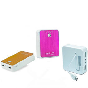 Power Bank with Built-in Connectors