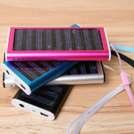Solar Power Bank with LED Battery Indicator