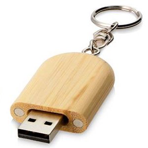 Oval wooden USB