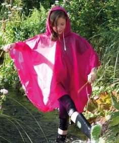 Kids plastic poncho
