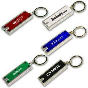 Low cost key ring with light