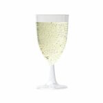 Tough and Reusable Crystal Polystyrene Plastic Wine Glass