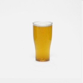 Reusable Nucleated Tulip Half Pint Glass