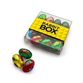 Mini eggs with foil wrap