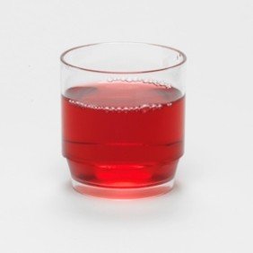 Plastic chunky tumbler glass