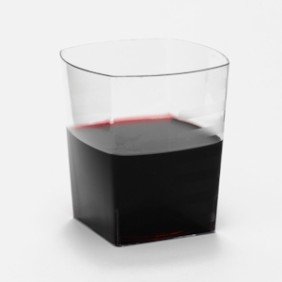 Square disposable tumbler