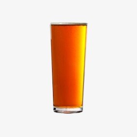 Straight sided plastic pint glass