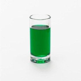 Straight sided reusable shot glass