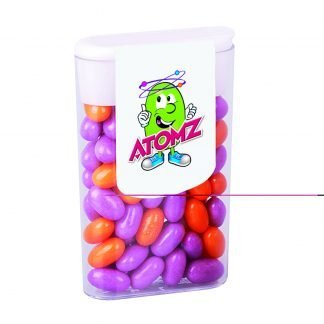 Medium fruit and mint sweets with flip top lid