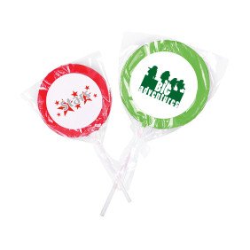 Foil wrapped lollipop