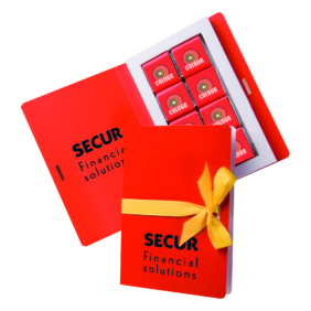 Chocolate card book small