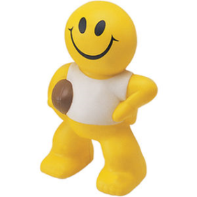 Stress Smiley Rugby Player