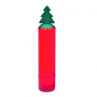 Lip balm stick topped with Christmas tree