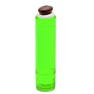 Lip balm stick topped with individual 3D object