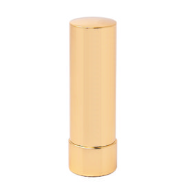 Lip balm stick with luxury metal finish