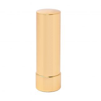 Lip balm stick with luxury metal finish