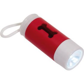 Torch and poop bag holder