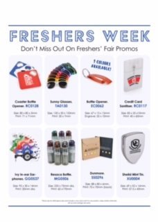 Fresher Fayre Promo Items