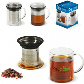 Tea Glass and Drip Tray 