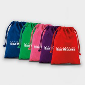 Medium Coloured Cotton Drawstring Bag