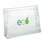 Clear Branded Toiletry Bag with Zip