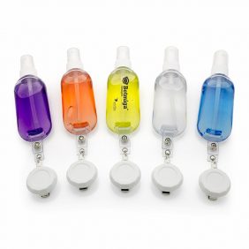 Branded Retractable Clip-on Antibacterial Hand Sanitiser