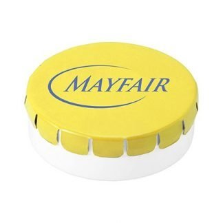 Branded Round Plastic Mint Container