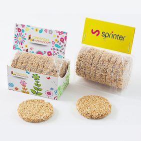 Custom Printed Sesame Cookies