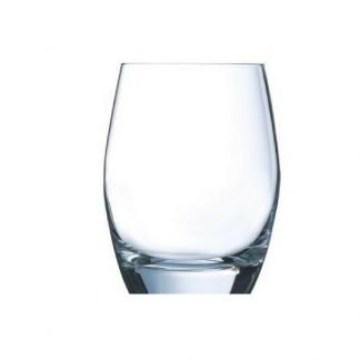 Stemless curved gin glass