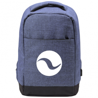 Promotional Anti Theft Bag in Blue with Logo