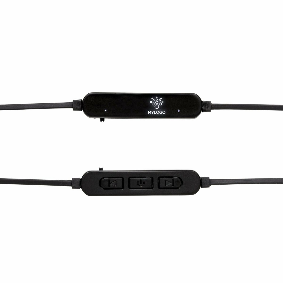 Light-Up Promotional Earbud Headphones Control Panel