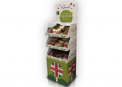 Free Standing Display Unit with Stackable Trays