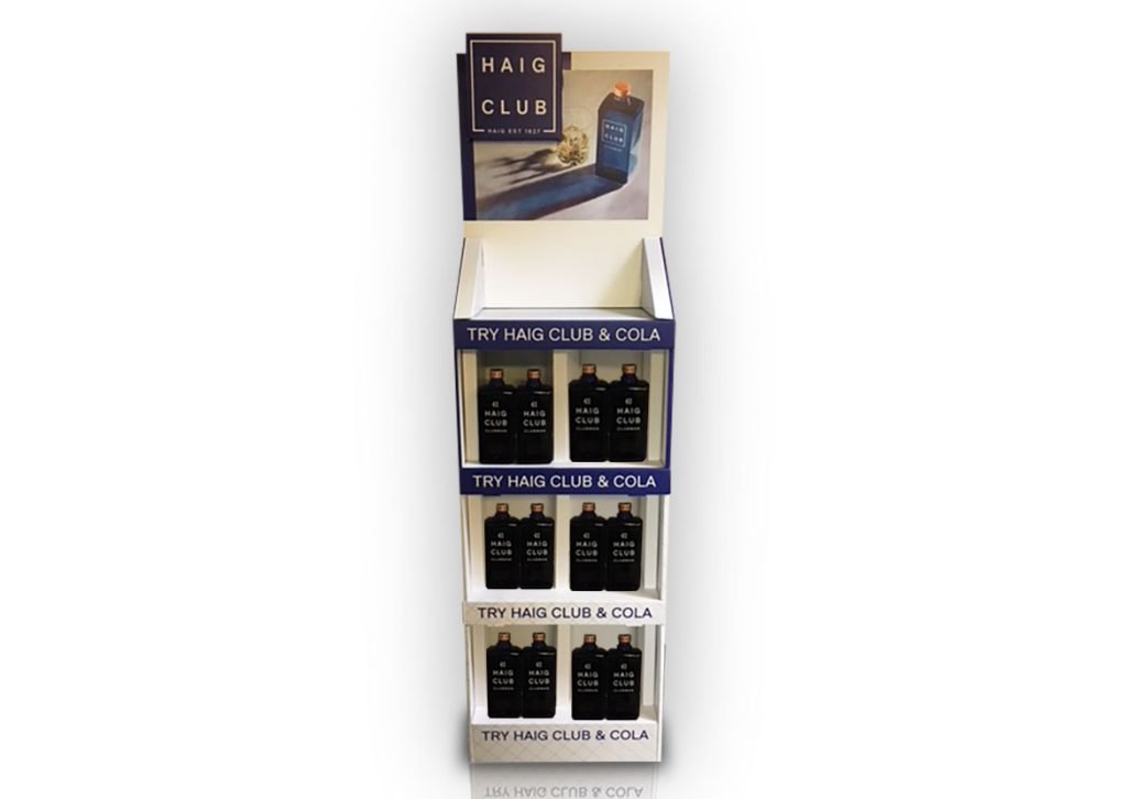 Strong free standing unit for bottles - All in One Merchandise