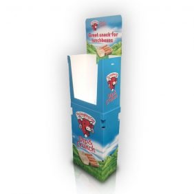 Two part free standing display unit - dump bin