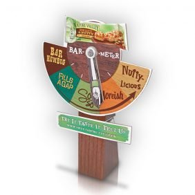 Bar-O-Meter stand with swinging arm