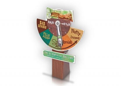 Bar-O-Meter stand with swinging arm