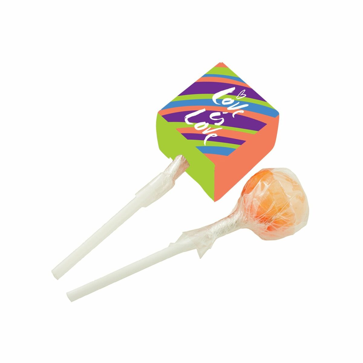 Lollipop in Printed Card Cube - Image 2