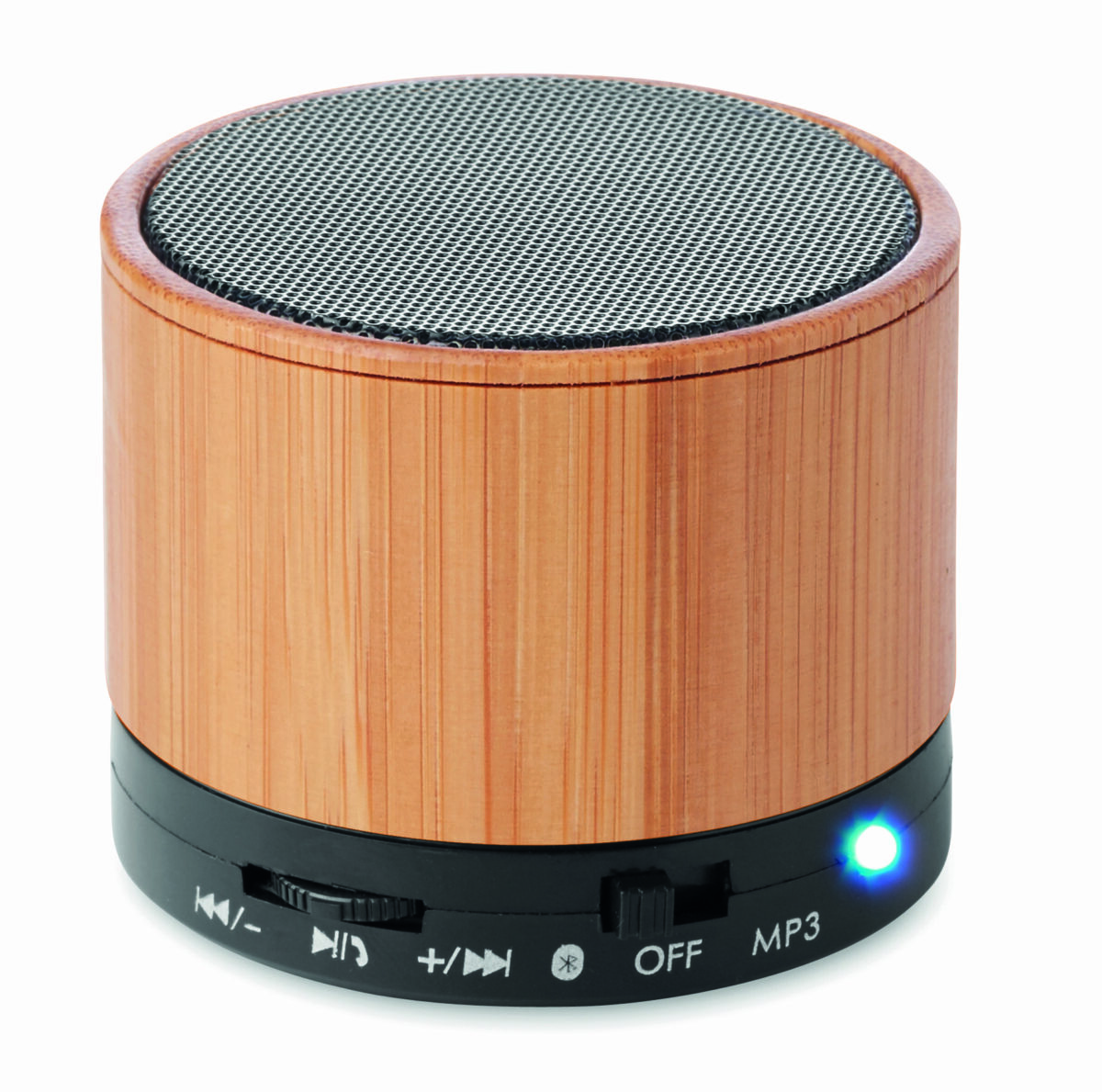 Round Bamboo Bluetooth Speaker - Image 1