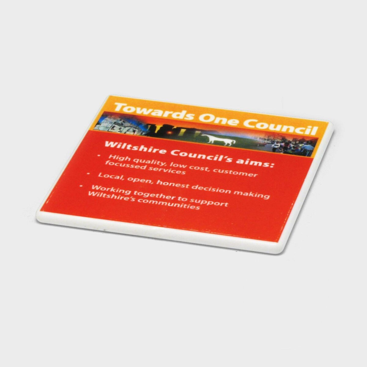 Full Colour Recycled Plastic Coasters - Image 1