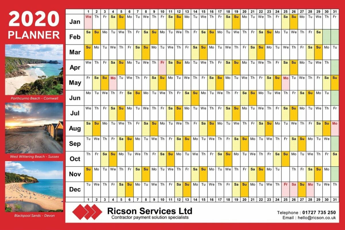 Wall Planners: A1, A2, A4 and A5 - Image 1