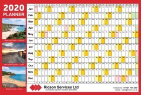 Wall Planners: A1, A2, A4 and A5