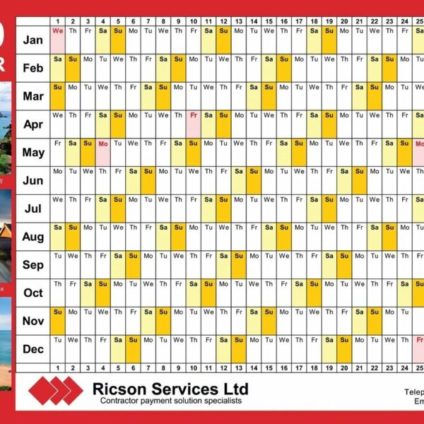 Wall Planners: A1, A2, A4 and A5
