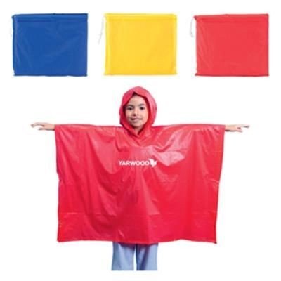 Kids Poncho with Matching Pouch